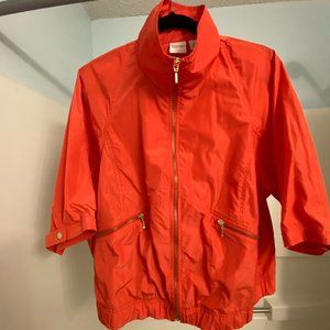 Chico's Lightweight Full Zip Zenergy  Bright Orange Jacket   Chico's Sz 3 (L/XL)